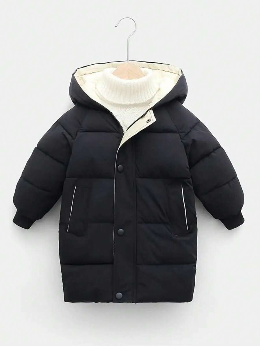 A Children's Coat, A Casual Jacket Suitable For Boys, Girls And Babies - Black - View 1