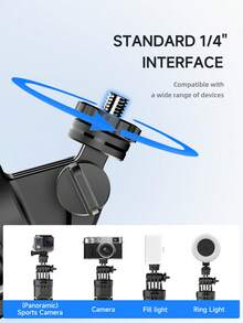 TOKQI Palo de selfie extendido 3 en 1 con apertura automática, trípode con control remoto Bluetooth, soporte de teléfono giratorio 360° desmontable con luz de relleno, estabilizador portátil de acero inoxidable para grabación al aire libre, vlogs de viaje, filmación de video