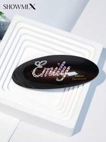 Koreanischer Klassischer Stil, handgefertigter Kristall-Strass Haarclip aus Azetatmaterial, vielseitiges modisches Haarteil für jede Jahreszeit, exquisites Geschenk