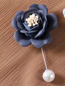 1pc Bohemian Style Elegant Floral Embroidered Silk Scarf, Casual Business Shawl, Suitable For Daily Wear