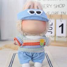 Ropa de muñeca de 6.69 pulgadas, compatible con Labubu, 1 juego de decoración adecuado para muñecas de 6.69 pulgadas, accesorios lindos de BuLabu, para jugar y exhibir (zapatos y muñecas no incluidos)