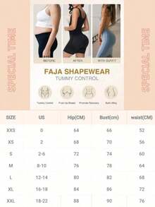 Fajas colombianas moldeadoras shapewear, control de abdomen, prenda reductora, prenda de compresión post cirugía - Negro - Ver 8