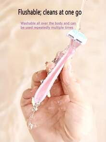 1 buah Alat Cukur Mini Portabel Wanita, Alat Pencukur Bulu Manual dengan Kepala Kompak, Cocok untuk Mencukur Ketiak, Bibir, Tangan, Kaki, Alat Perawatan Kecantikan Sederhana untuk di Rumah & Perjalanan, Warna Pink/Putih (Opsional), Alat Cukur, Alat Pencukur Bulu Wanita, Alat Cukur Mini, Alat Cukur Manual, Alat Cukur Ketiak, Alat Cukur Bibir, Alat Pencukur Bulu Portabel, Alat Cukur Badan - MultiWarna - View 3