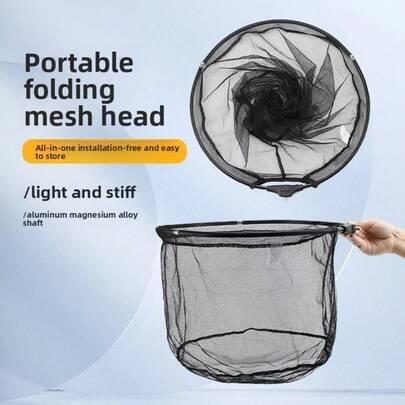 35cm 40cm 45cm Malla de secado rápido, accesorios de red de mano de aterrizaje, malla fina de 2mm, malla de repuesto para red de pesca
