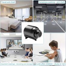 1pc Mini Wifi Hidden Camera With Stand, Smartphone App Controlled Surveillance Camera For Living Room, Bedroom, Office, Car - Black - View 10