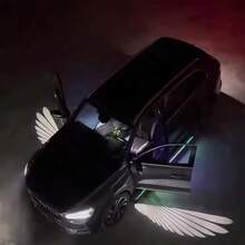 2 Car Side Mirror LEDs, Angel Wing Car Floodlights With Steering Effect, High-Definition Welcome Decorative Lights, 12V, Hard-Wired, Left And Right Rearview Mirror Car Atmosphere Lights, Full Sense Of Security When Getting In And Out Of The Car, No Batteries Required - Angel Wings - View 4