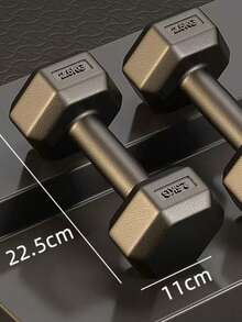 六角哑铃套装，男女通用涂层健身哑铃，家庭健身器材，肌肉训练，力量训练