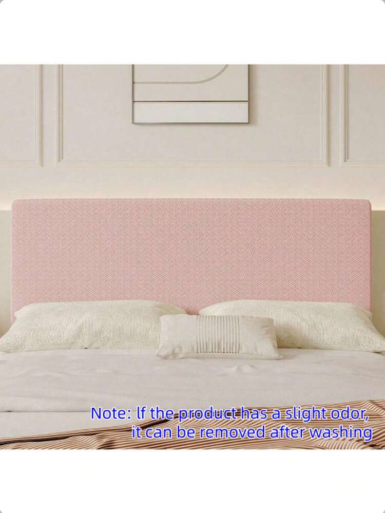 1 件，提花天鹅绒床头罩，弹力防尘床头板保护套，面料有弹性，适合 60-70 厘米的床头板高度，柔软亲肤，卧室配件 - 白色 - 查看 8