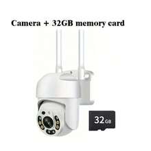 360° PTZ View Smart Home Security Camera, Outdoor WiFi Surveillance Camera - Automatic Tracking And Audio Monitoring, Night Vision, AI Human Detection, Two-Way Talk, Wall-Mounted, USB Powered, White, Wireless Monitoring Camera, Indoor Monitoring Camera, Outdoor Monitoring Camera