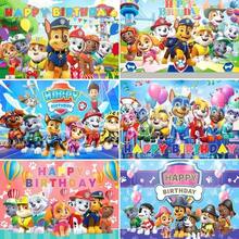 Paw Patrol Paw Patrol Authorized PAW Patrol Birthday Party Cake Table Supplies Decorations Background Cloth Banner Perfect Decoration For Birthday Party Room Wall Background Cloth Photo Booths Studio Props