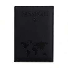 1pc PU Leather Passport Cover, Document Card Organizer Wallet,Boho Vibes - Màu be - Xem 7