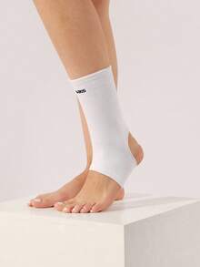 VBOSI 1件装透气针织踝关节支撑套 - 男女通用，适用于跑步、篮球、骑行等运动的压缩护踝 - 白色 - 查看 8