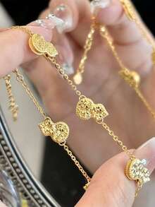 1 Vòng tay hạt cườm hình trái tim, Thiết kế thời trang sang trọng Trang sức nữ - Vòng tay eo nhỏ - Xem 5