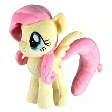 Hasbro (約 32cm) My Little Pony 彩虹小馬 12 英吋官方授權毛絨娃娃，柔軟彩色填充玩偶附可穿戴配件 | 驚喜開箱禮物，適合女孩，激發想像力 - 小蝶 - 查看 7
