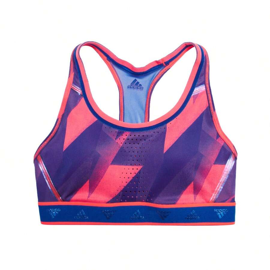 Adidas Modischer Damen Träger-BH mit Baumwollpolster, Sport Crop Top