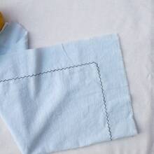 Set Of 6 Curve And Raw Edge Napkins Cloth 45*45cm/17.7*17.7inch Romantic Table Decor Premium Finish Formal Dinner Breakfast Or Coffee Time Parties Christmas Celebration Cafes Or Bakeries All-Season Table Setting Accessory Picnics Or Barbecues