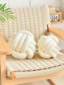 1个装饰性打结抱枕球。球形装饰抱枕/靠垫，适用于家用椅子、沙发等。优雅时尚。圆形天鹅绒打结抱枕靠垫，适用于日常聚会、派对、圣诞装饰和其他场合。 - 粉色 - 查看 6