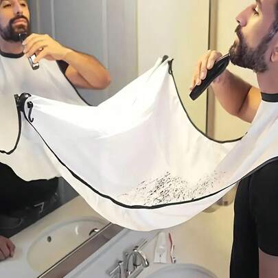 Premium Leak-Proof Men's Shaving Apron - Adjustable Barber-Grade Beard Wrap For Precision Trimming, Fashionable And Exquisite Design (Professional Quality Choice)