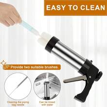 Churrera Churro Maker Machine, Homemade Churros, 3 Different Tips Piping Nozzle Piping Bag Lightweight Hollow Churro Maker Tool For Making Churro, Easy To Prepare And Fill Your Own Churros At Home Gun-Style Ergonomic Design For Easy-To-Press, You Can Use The Long Needle Piping Bag To Fill Your Favorite Sauce Into The Hollow Churros, Such As Chocolate - 1 - View 5