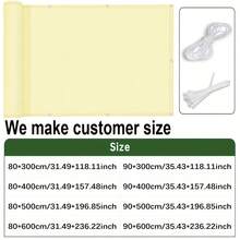 Balcony Privacy Fence Cloth, Garden Balcony Privacy Protection Screen, Fence Shielding Protective Net, Suitable For Deck, Patio, Backyard, Outdoor Pool, Porch, Railing, Lawn And Gardening Privacy Cover