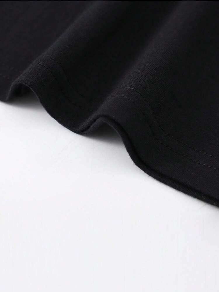 Men T-Shirts - 黑色 - 查看 5