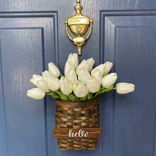 3/5/10/150pcs 13.77 Inch Artificial Tulip Flowers Decor For Home, Living Room, Bedroom, Vibrant And Lifelike Fake Tulip Bouquet - Suitable For Elegant Home And Office Decor, Ideal For Special Occasions And Gifts, Perfect For Weddings And Home Decoration. - White - View 8