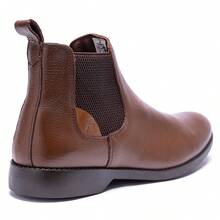 100% Genuine Leather Boot, Soft, Light And Comfortable, Flexible Sole, Country Fashion Boot, Coffee - 咖啡 - 查看 4