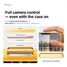 Elago Minimalist Dopamine Magnetic Liquid Silicone Case For IPhone 17 Pro Max, Compatible With MagSafe, Liquid Silicone Material, Protective Cover, Shockproof, Slim Phone, Fashion, Velvet - For Men, For Women, Luxury, Fashion, High Quality - Sunshine - 查看 3
