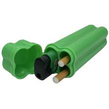 Étui à cigarettes de haute qualité en matériau PP avec couvercle rabattable, double compartiment avec rangement pour briquet, boîte de rangement pratique pour cigares