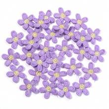 30pcs/Pack Colorful 5-Petal Flower Embroidered Patches, Cotton Thread Hand-Sewn Floral Patches For DIY Clothing, Pants, Socks, Hats And Fabric Decoration & Repair