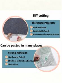 1pc Self-Adhesive Cat Scratching Mat For Walls, Carpets, Sofas & Furniture Protection, Suitable For Cat Scratching Posts Self-Adhesive Cat Scratching Pad Mat Carpet Couch Furniture Protector, Pet Scratch Toy, Cat Scratch Trainer, Self-Stick Cat Scratch Board