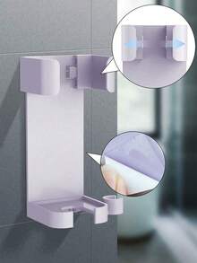 1pc Adhesive-Free Hair Curler Storage Rack,Straightener & Hair Dryer Organizer Shelf ,Beauty Tool Storage Rack, Wall Mount Hair Styling Tool Storage, Organizer Curling Iron Storage, Rack Bathroom Plug Wall Hanging, Plastic Hair Dryer Holder Hair Straighteners Combs Holder,Bathroom Accessories Bedroom Accessories