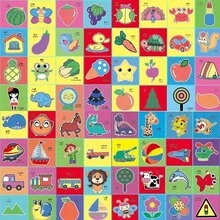 48/96件紙藝剪紙活動套裝，附1把塑料小剪刀，卡通圖案不重複紙張，兒童教育動物生活用品，正方形，手眼協調玩具，幼兒園教學輔助，生日禮物（每包附剪刀，隨機顏色） - 紅色 - 查看 9