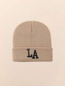 1 Stück Baby Doppel-Bommel Beanie, schwarze Mütze, kuschelige gestrickte Winter Warm Herz süße Mütze für Kinder, Outdoor Accessoire, Winter Baby Mütze