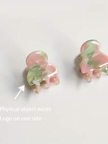 2pcs Solid Color Acetate Ombre Side Bangs Clips, Women Summer Hair Accessories Clips, Elegant Hair Clips Winter Claw Clips Fall Hair Claws Elegant Hair Clutch