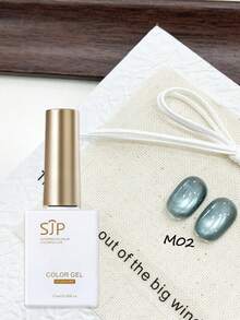 15毫升Y2K指甲油 - 黑色、白色、星空蓝、钻石猫眼、极光猫眼指甲油、UV指甲油、美甲用品、美甲配件、亮泽美甲、法式美甲 - 彩色 - 查看 6