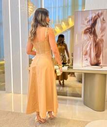 Vestido Midi Elegante Longo De Verão  Feminino Vestido De Casamentos Para Festa  Preto Azul Vermelho Amarelo Roupas Para Mulheres