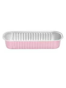 可重复使用的铝箔迷你蛋糕盘 - 6.76 盎司不粘矩形烤盘，适用于烤箱/烤架/空气炸锅，便携式容器，节日烘焙、派对、野餐和露营必备。