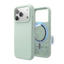 Elago High Quality Magnetic Liquid Silicone Case For IPhone 17 Pro, Compatible With MagSafe, Liquid Silicone Material, Protective Cover, Shockproof, Slim Phone, Fashion, Velvet - For Men, For Women, Luxury, Fashion, Minimalist - 薄荷 - 查看 2