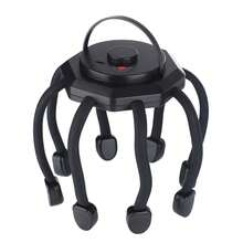 Cordless Electric Scalp Massager With 3 Modes -  Octopus Electric Head Massager Scalp Kneading Massager Octopus Electric Head Portable 360 Degree Head Massager With 8 Fingers For Deep Relaxation And Stress Relax, Holiday Gif - 黑色 - 查看 10