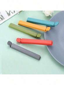 5pcs  Plastic Sealing Clip Kit - Food Bag Clips For Kitchen Use, Assorted Colors