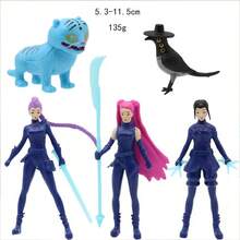 5pcs/Set  Doll Figurine, Desktop Decorative Ornament, Collectible Doll  Igurine Doll Gifts For Fans,Perfect For Car & Desktop Decor,  Figurine Doll For Fans Gift,,Halloween Christmas Birthday Gift