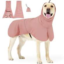 Waterproof Dog Raincoat, Lightweight Full Coverage Hooded Jacket, Reflective Stripes, Anti-Rain Coat With Leash Hole, Adjustable Rain Poncho - Multicolor - View 14