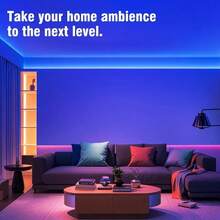 RGB 5050 LED Strip Lights Set - USB Powered, Flexible Tape For TV Background, Game Room Decor - 3 Key Control - Multicolor - View 5