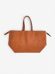 حقيبة كتف ناعمة من قماش المخمل الصلب ذات لون أحادي، بتصميم سحاب مطوي على شكل سحابة، حقيبة عملية وأنيقة بطراز بسيط، حقيبة دلو ذات سحاب كوري عصري من جلد مطفي