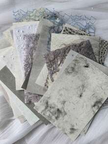 1 paquet de matériau papier à texture mixte avec 26 feuilles, autocollants de tissu vintage, autocollants de DIY esthétiques pour décorations de scrapbooking, cadeaux de fête, scrapbooking personnalisé et fournitures scolaires, fournitures scolaires pour collage de fond DIY, matériel décoratif rétro pour décoration de cadeaux de fête, cadeaux de Noël