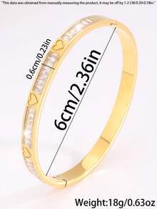 Camhanno A Delicate And Stylish Stainless Steel Heart-Shaped Decorative Bracelet (Gift Box Set), Suitable For Party And Gathering Scenes, Is A High-Quality Gift That Adds Charm. Fashionable And Exquisite Accessories For Daily Wear And Parties