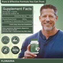 Floraviva Rhodiola Rosea Capsules,Vegan,Gluten Free,Reduces Stress, Improve Focus,Boost Energy - 其他 - 查看 4