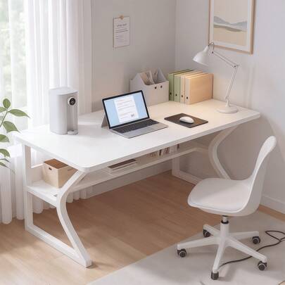 パソコンデスク デスク 机 幅99cm×奥行59高×さ74cm PCデスク 一人暮らし在宅勤務 リモートワーク用 化粧台 シンプル 作業机 仕事用 組立簡単 ナチュラルインテリア