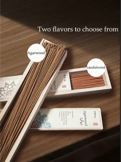 30g Räucherstäbchen mit nicht-klebender Pulverlinie, Sandelholz-Oud-Geschenkbox, hochwertige natürliche Räucherstäbchen zur Beruhigung, Entspannung, Schlafförderung, Aromatherapie, Müdigkeitslinderung und Geruchsbeseitigung, geeignet für das Schlafzimmer